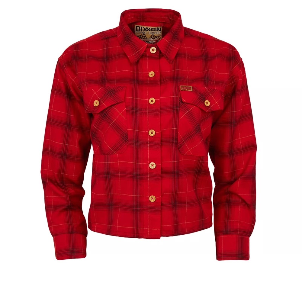 Dixxon Flannel Company Womans 2X "The Loveless"  Long Sleeve Red Plaid SHIRT NWT